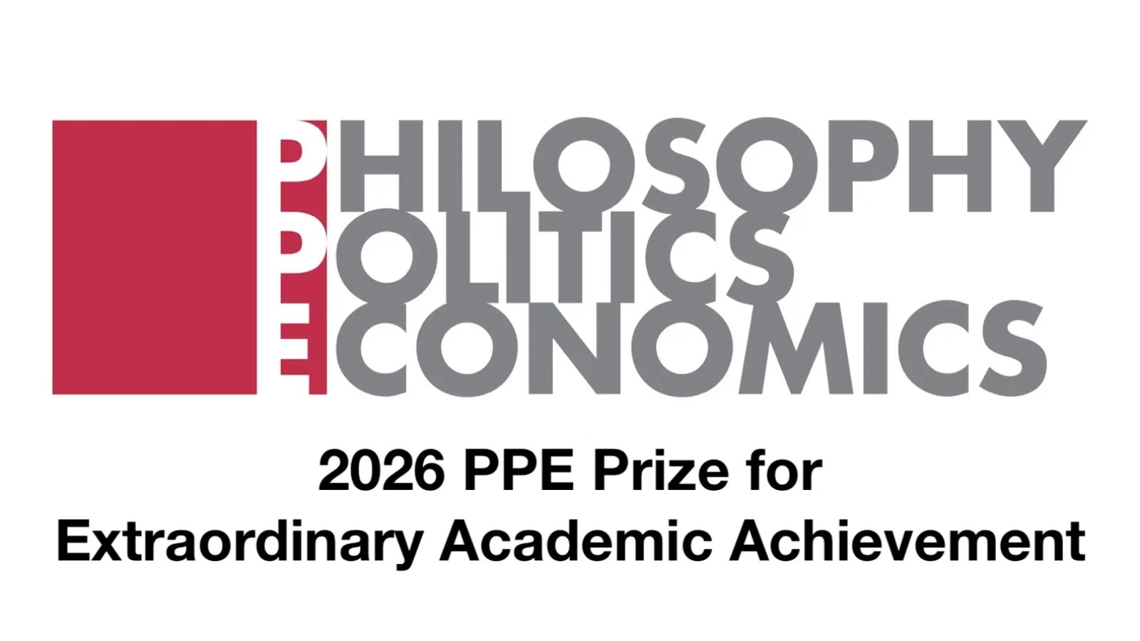 2026 PPE Prize for Extraordinary Academic Achievement